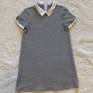 Women’s S ZARA Trafaluc Striped Collared Dress BW